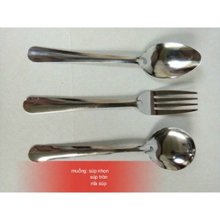 Muỗng súp ăn cơm/ nĩa/ thìa cà phê chất liệu inox