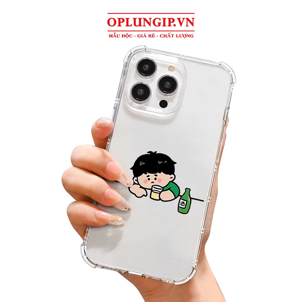 Ốp lưng iphone chống sốc trong suốt thất tình cho iphone 11 13 pro max 14 12 pro max mini x r s max 6 s 7 8 plus