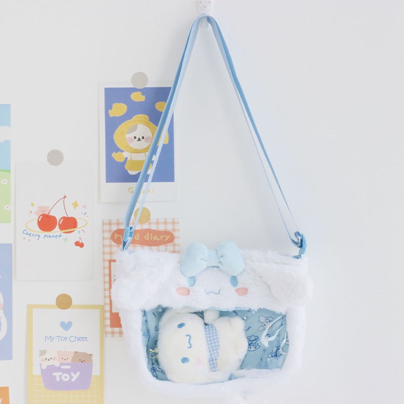 Mới Túi Đeo Chéo Nhồi Bông Hình Cinnamoroll Xinh Xắn
