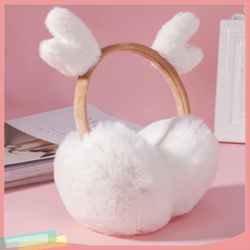 Chụp tai bằng lông 4 màu dễ thương thân thiện với làn da