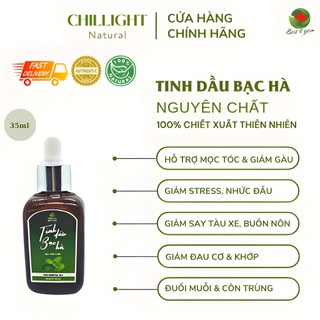 Tinh Dầu Bạc Hà Nguyên Chất Chillight - 100% tinh dầu thiên nhiên nguyên chất