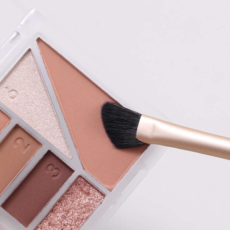 Set 1 Cọ Trang Điểm Hình Quạt Phẳng Chuyên Nghiệp Có Thể Tái Sử Dụng