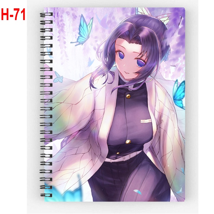 Sổ lò xo  sổ gáy xoắn Kochou Shinobu anime kimetsu no yaiba