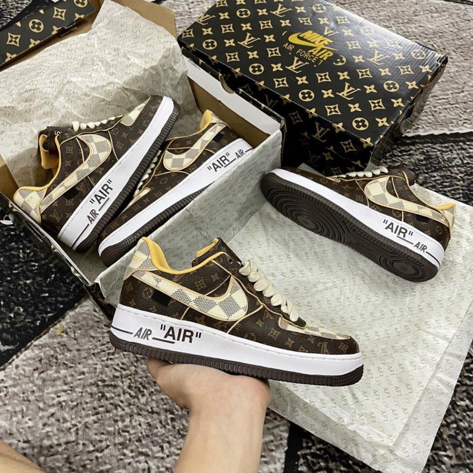 Giày Nike_LV AF1, Giày Air Force 1 LV 3 Phiên Bản Màu Sắc Nam Nữ Thể Thao Thời Trang Hàng Cao Cấp Full BoxTất vớ nam nữ