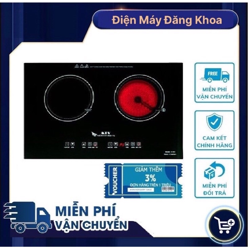 BẾP ĐÔI TỪ HỒNG NGOẠI KTV 03