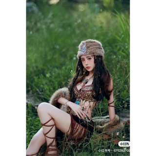 Trang phục mông cổ trang phục tây tạng full set ( sẵn )