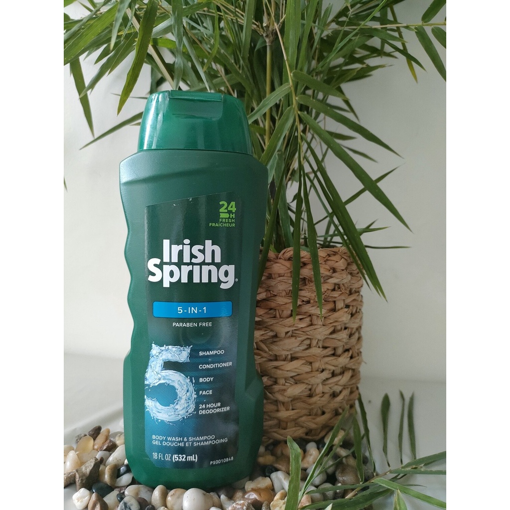 Sữa tắm gội toàn thân cho nam Irish Spring 5in1 - BX4052