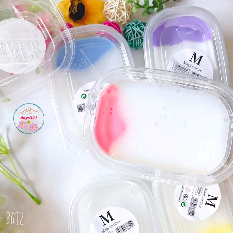Slime BƠ SỮA TRẮNG hũ nhựa 300ML loại to màu thạch chất đẹp Đồ chơi slam chất nhầy ma thuật squishy