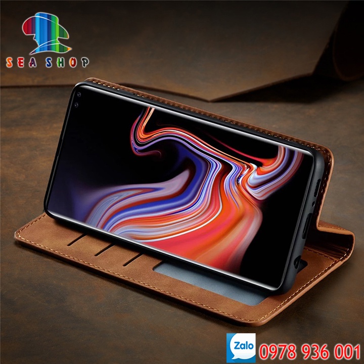 Bao da Samsung S9 và S9 Plus Cao cấp - Thiết kế dạng ví sang trọng -Phong cách Da lộn - Có ngăn cài thẻ - tiên mặt