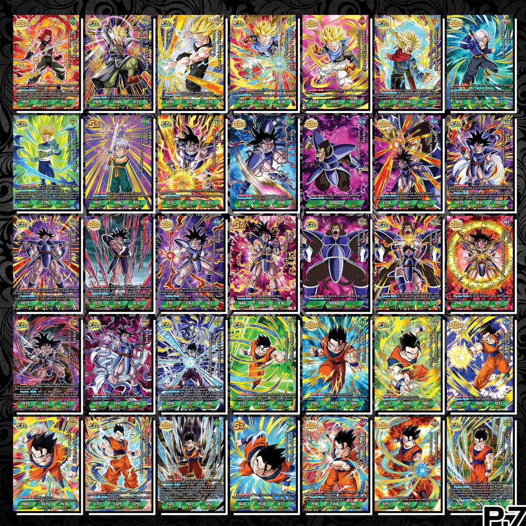 Thẻ Bài Dragon Ball Z Dokkan Battle - 7 Viên Ngọc Rồng - Phần 7 - Khổ 6.3 x 9 cm