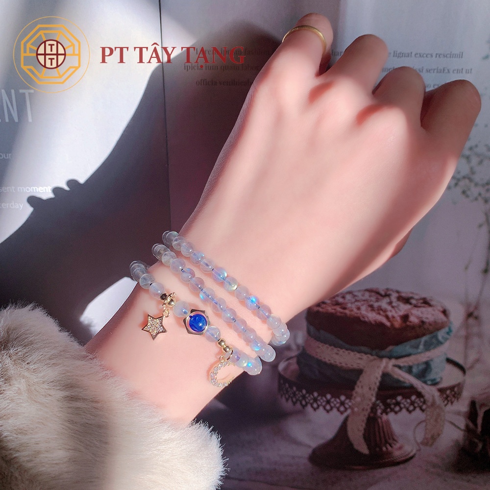 Vòng Tay Phong Thủy Pha Lê Mix Bạc S925 Cao Cấp [TẶNG HỘP GỖ] May Mắn Tài Lộc Tình Duyên - Phong Thủy Tây Tạng