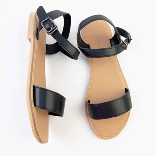 Giày Dép Sandal đi học Nữ Thời Trang biển Quai Ngang hậu Cao Cấp Hishoo Có Bigsize VNXK Ulzzang S021 