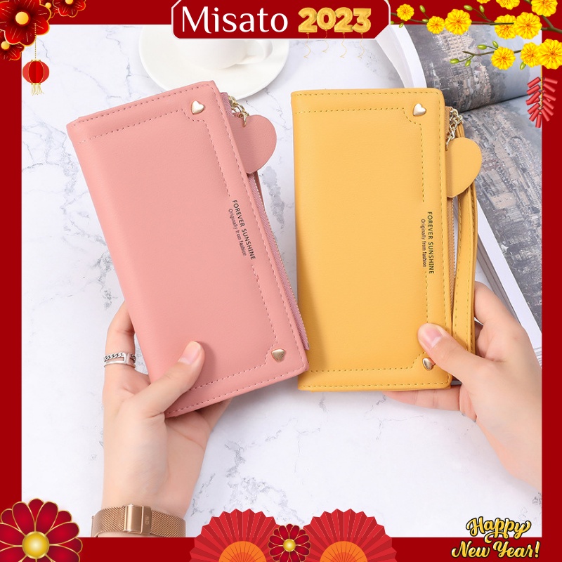 Ví nữ cầm tay cao cấp dài giá rẻ đựng tiền đẹp nhiều ngăn MISATO VD3