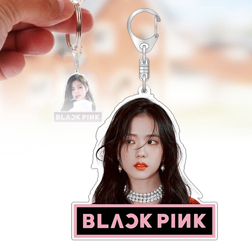 Móc Khóa Hai Mặt In Hình Nhóm Nhạc Blackpink Xinh Xắn