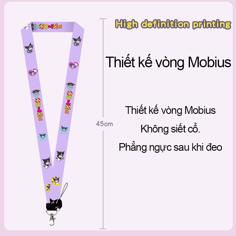 Băng Cát Sét Dài Bằng Nhựa Kuromi Chất Lượng Cao