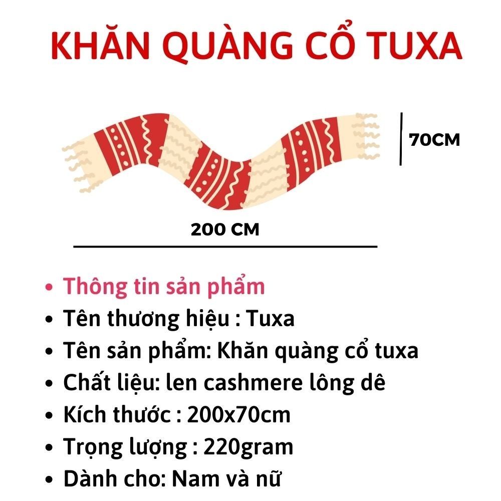 Khăn quàng cổ mùa đông TuXa trơn nam nữ nhiều màu chất len mềm mịn Khăn choàng cổ len giữ ấm chống lạnh đi chơi du lịch