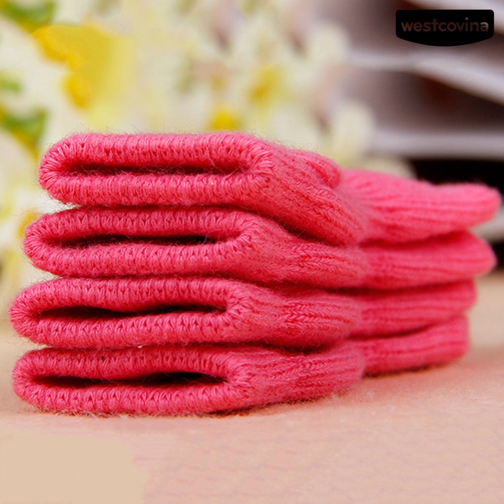 [COD]♘Set 4 Đôi Tất Cotton Chống Trượt Hình Dấu Chân Cho Thú Cưng