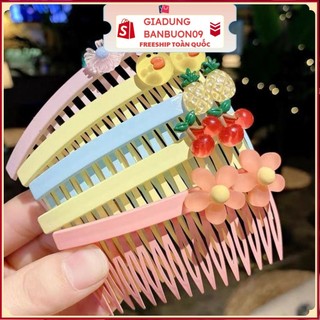 Lược bờm xược cài tóc đính hoa đáng yêu cho cho bé gái