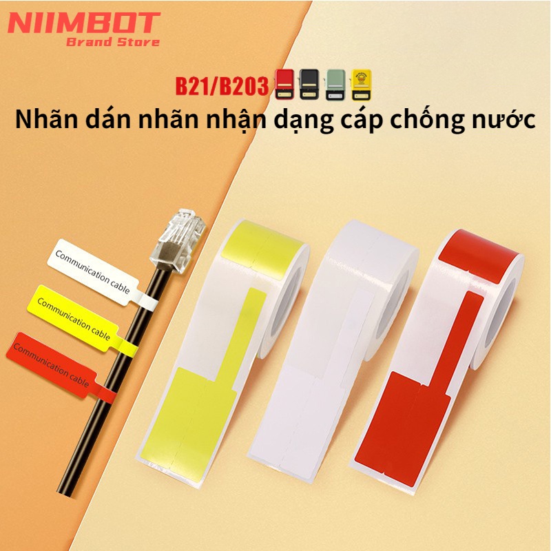 Nhãn Dán Sợi Dây Cáp Mạng Hình Chữ p R2 Nimbot B21 / B203 / B3S