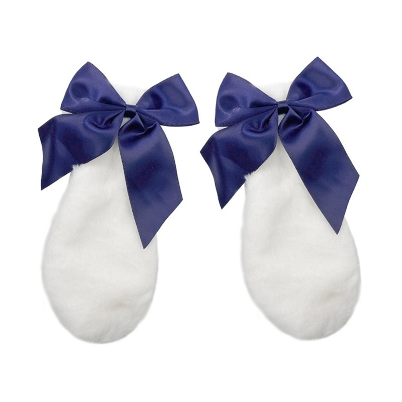 Kẹp Tóc Hình Tai Thỏ Bông Phong Cách Lolita