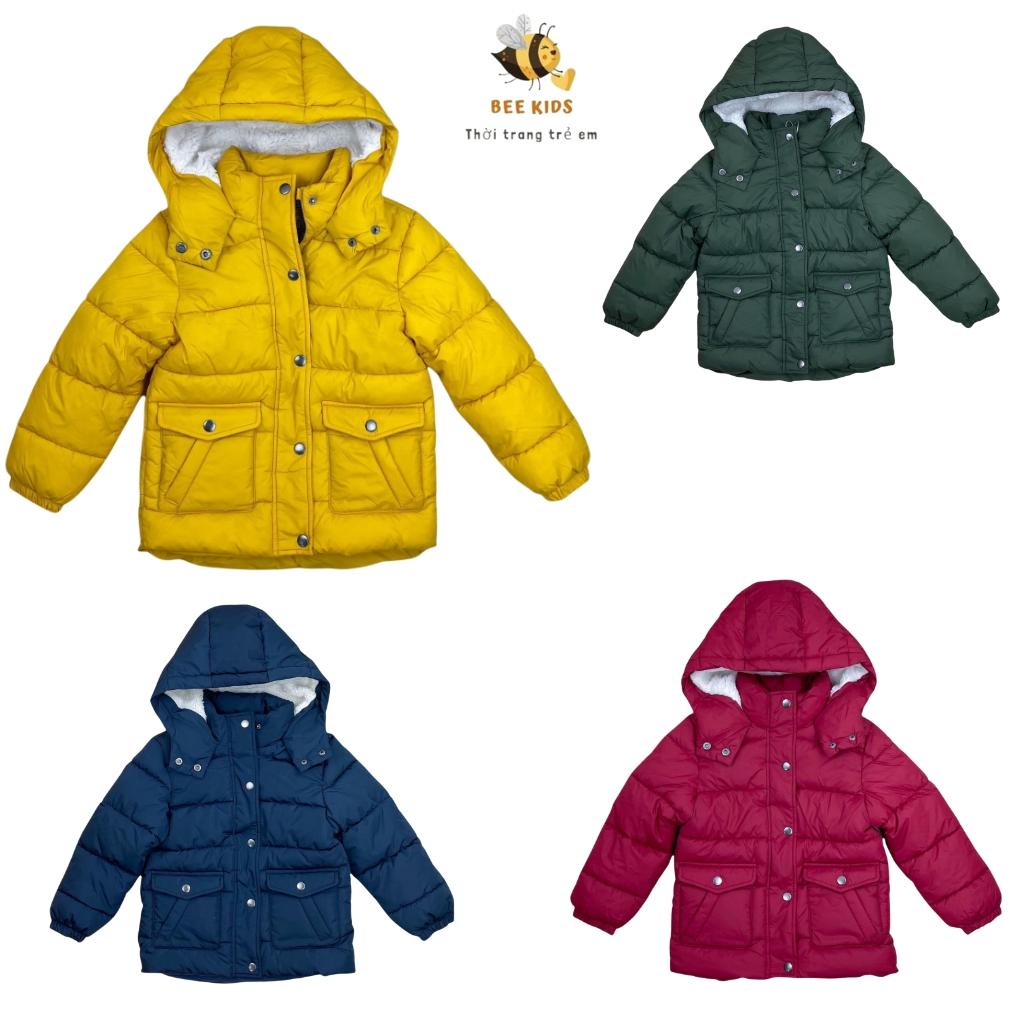Áo khoác bé trai, áo khoác trẻ em xuất dư, chất phao dày ấm, size 5/6-13/14 tuổi - BEEKIDS