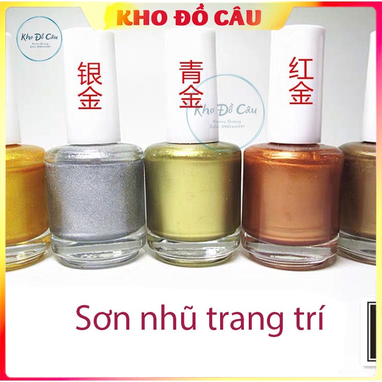 Sơn nhũ cao cấp trang trí sơn phao câu cá