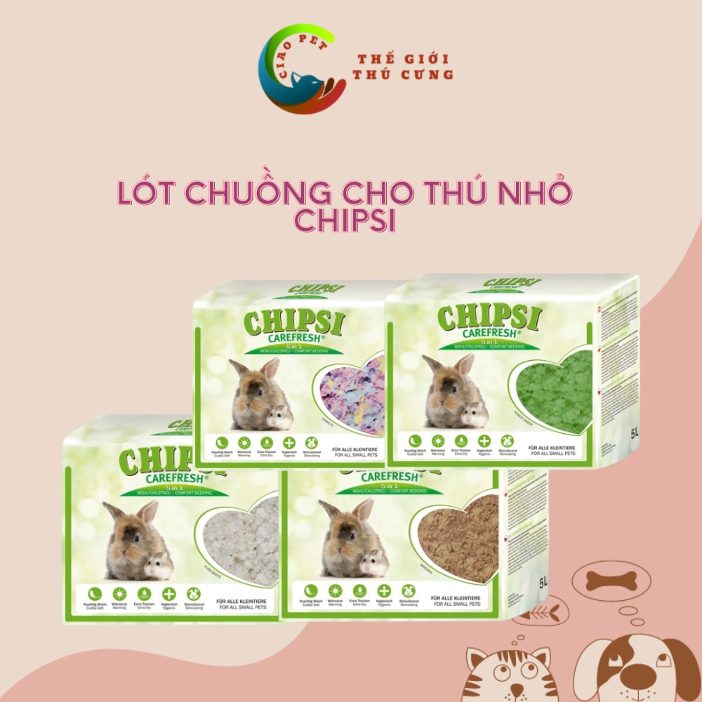 Lót chuồng cho thú nhỏ chipsi - full vị