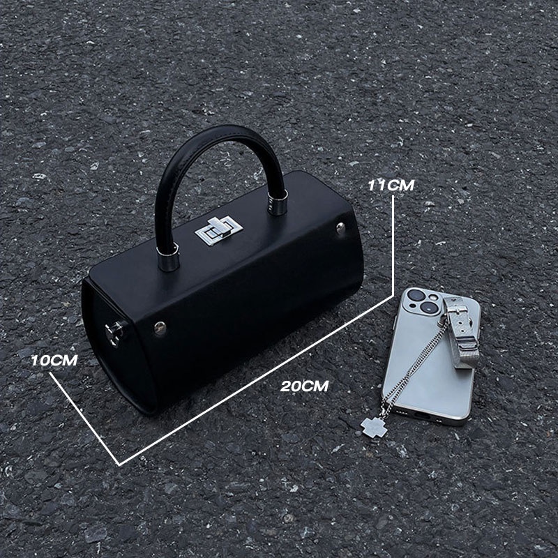 AlphaZ Túi Xách Da PU Màu Trơn Phong Cách Hàn Quốc Thời Trang Cao Cấp