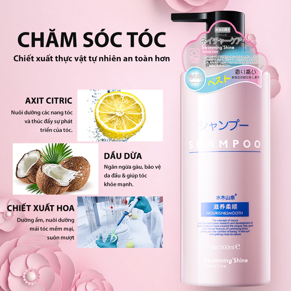 Dầu Gội Sạch Gàu Và Nuôi Dưỡng Tóc Chắc Khỏe Kết Hợp Hương Nước Hoa Pháp Lưu Hương Tới 48h 500ml, Vancy