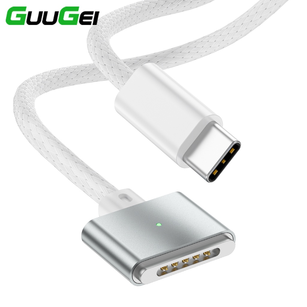 Dây Cáp Sạc Từ Tính USB c Sang Mag-a-c-o-k Air / Pro 30W 61W 67W 87W 96W 140W Guugei Type c