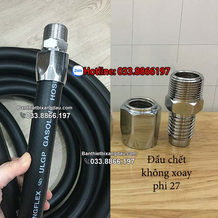 Đầu chết nối dây phi 27 chuyên dùng trong xăng dầu