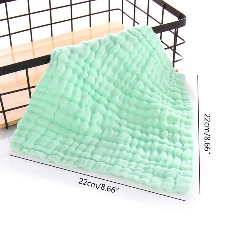 Set 5 Khăn Lau Nước Bọt Vải Cotton Muslin Cho Bé