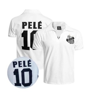 Áo bóng đá pele 1970 santos chất lượng cao