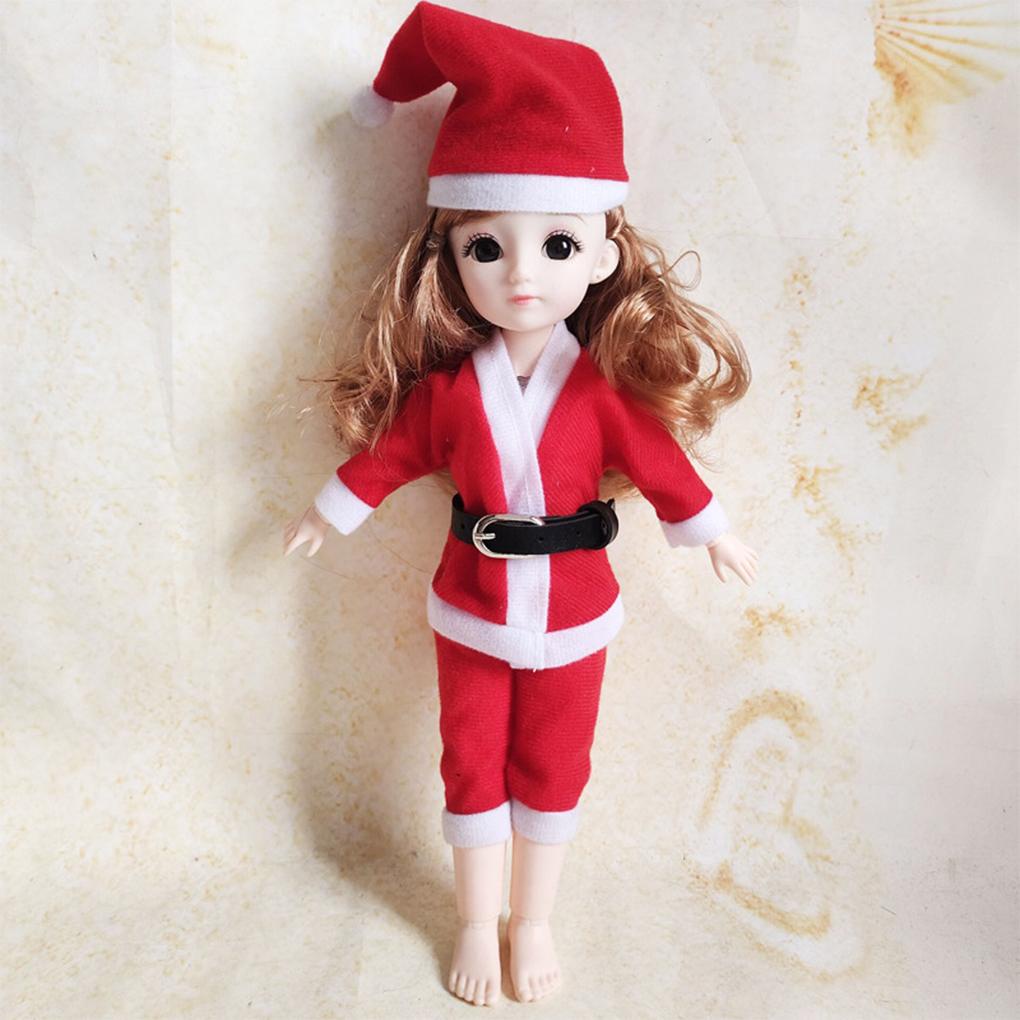 (runbu) Búp Bê Có Khớp Nối Nhiều Khớp Nối Trang Phục Giáng Sinh Dệt Kim Có Thể Di Chuyển Thời Trang Humanoid