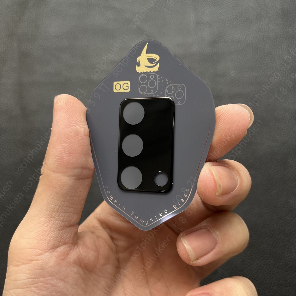 Kính cường lực camera đế đen Oppo A74 4G / A95 giúp bảo vệ cam, chụp hình đẹp