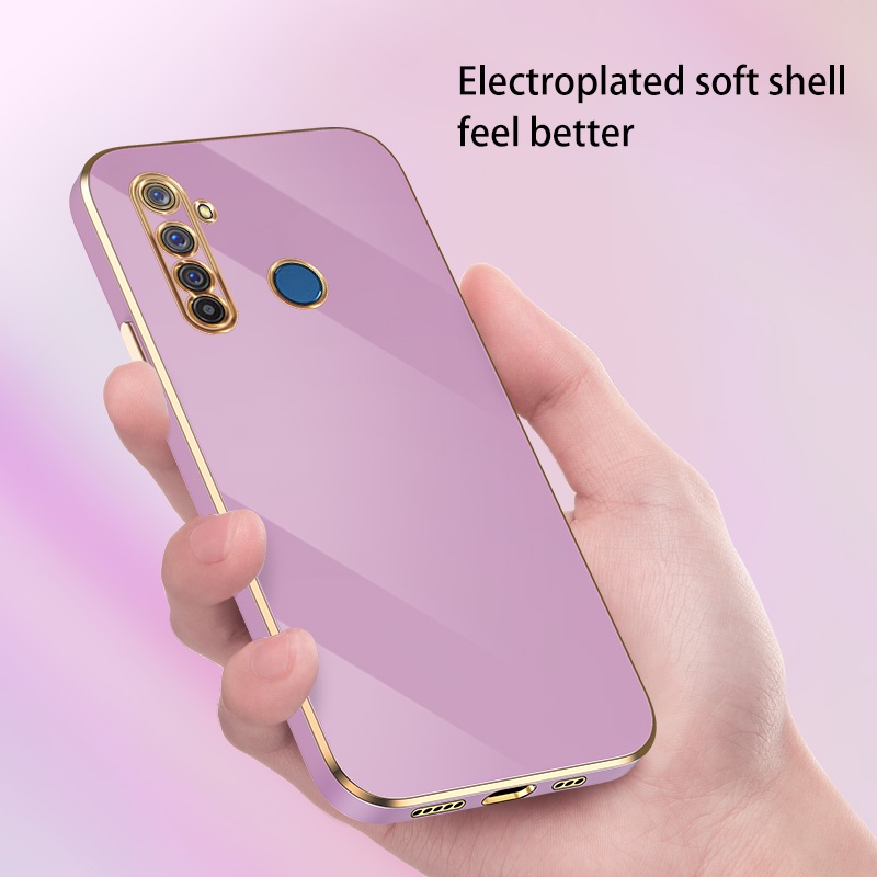 Ốp Điện Thoại gel silica Mạ Điện Cho oppo realme 5 5i 5s 6i rmx1911 rmx1919 rmx1927 rmx2030 rmx2032 rmx1925 rmx2040