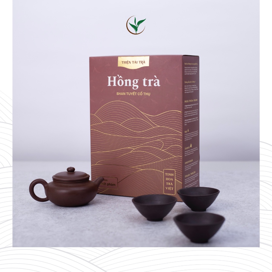 Hồng Trà Thiện Tài Trà Shan Tuyết Cổ Thụ Hà Giang (1 tôm 1 lá) - Hộp 200gram
