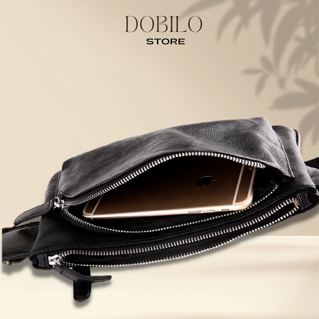Túi Bao Tử, Túi Đeo Chéo Da Nam Nữ Thời Trang Hàn Quốc Bg03