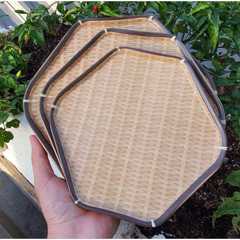 Dĩa tre lục giá melamine