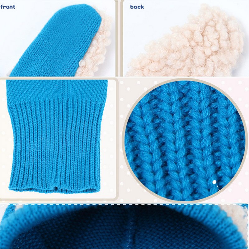 Mũ beanie Trùm Tai Hình Tai Thỏ Dễ Thương Cho Bé 1-3 Tuổi