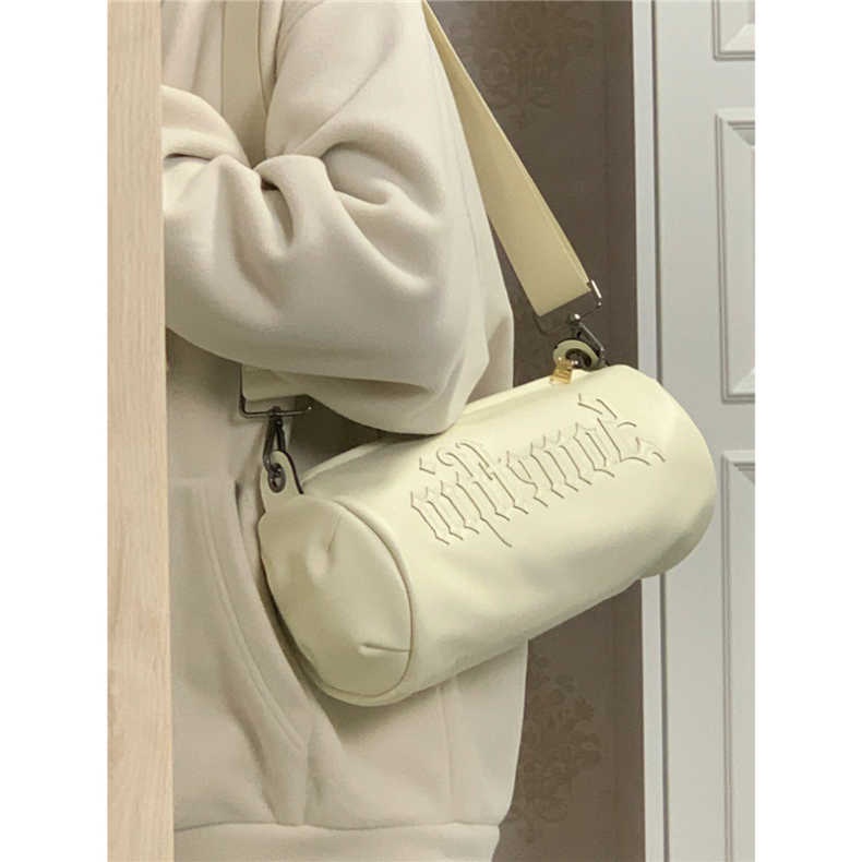 Mischa Túi Đeo Vai Da PU Màu Trơn Sức Chứa Lớn Phong Cách Phương Tây Dễ Phối Đồ Cho Học Sinh