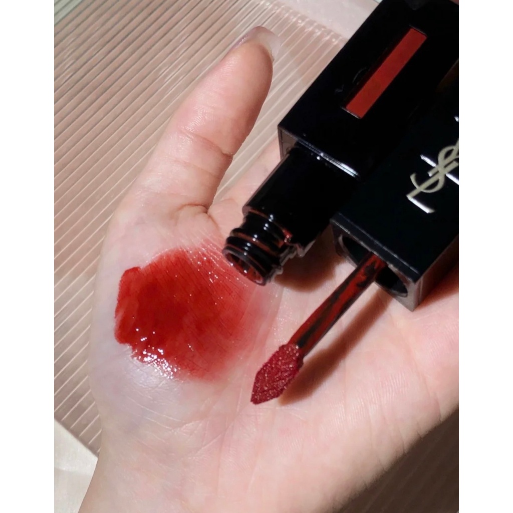 Son kem YSL Rouge Pur Couture Vinyl Cream Creamy Lip Stain - 416 Psychedelic Chili