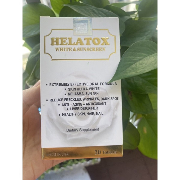 Viên uống chống nắng ,trắng da Helatox của Mỹ