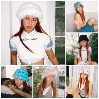 Mũ lông độc lạ, nhiều màu neenee fur bucket hat