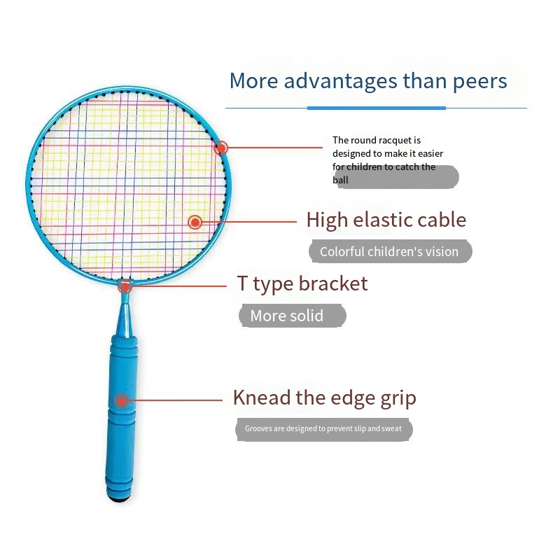 Bộ Vợt Cầu Lông Bằng Cao Su Mềm Cho Bé