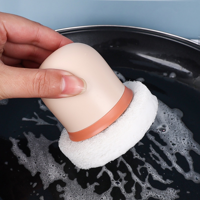 Miếng Xốp Rửa Chén Có Tay Cầm Chống Dầu Mỡ Tiện Dụng