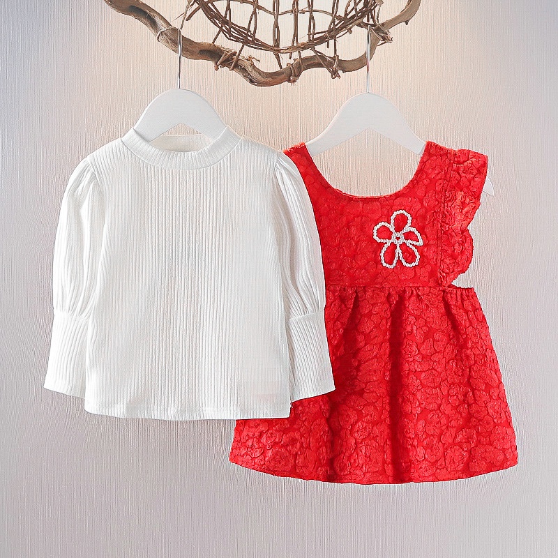 Đầm Thời Trang Năm Mới Xinh Xắn Dành Cho Bé Gái 0-4 Tuổi