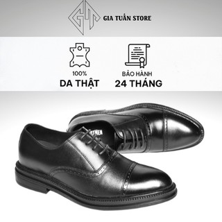 Giày tây Tăng chiều cao da bò nam công sở GIATUAN
