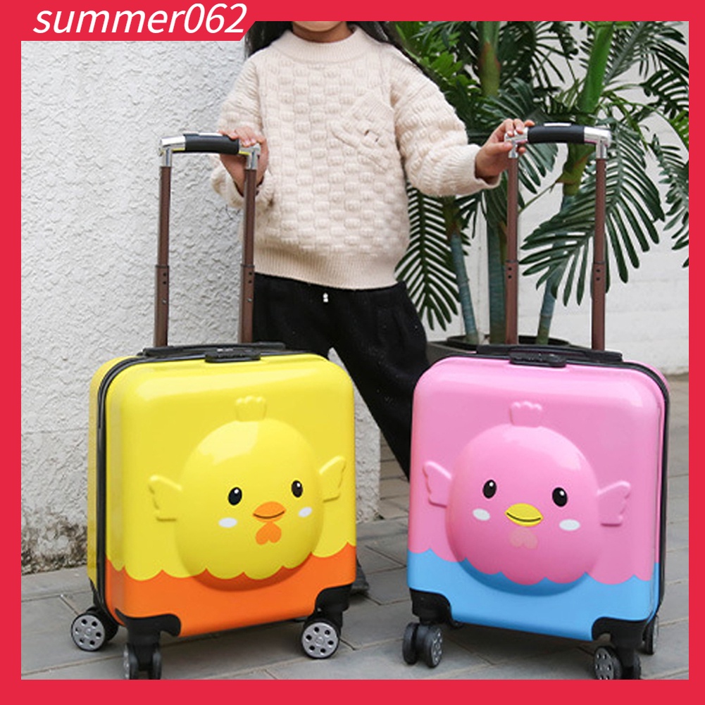 [Hàng Sẵn] Hành lý cho trẻ em Xoay 360 độ Xe đẩy Unisex Hộp đựng đồ mới biết đi với túi ngăn để du lịch 【Summer062】