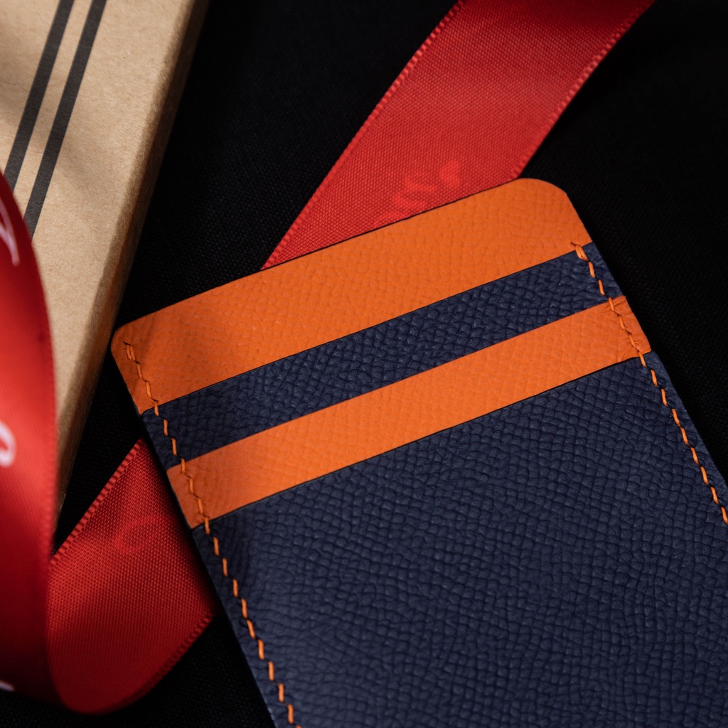 Ví mini da bò may thủ công